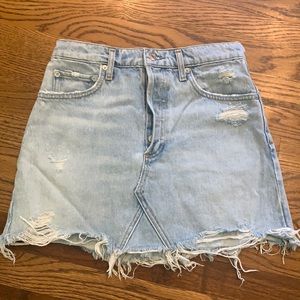 AGOLDE size 26 light denim skirt